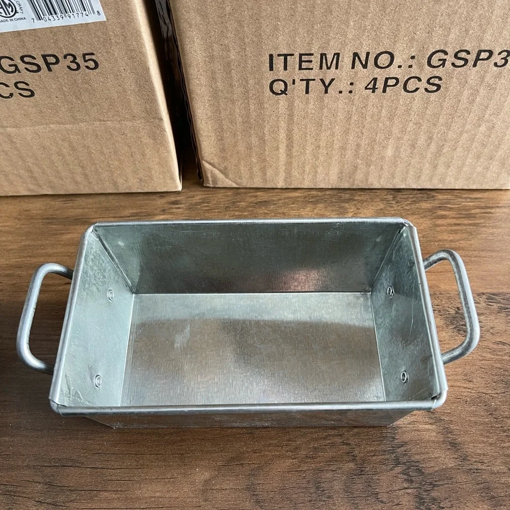 American Metalcraft Galvanized‎ Sugar Packet Holder 5x3 Rustic Metal Bin kitchen